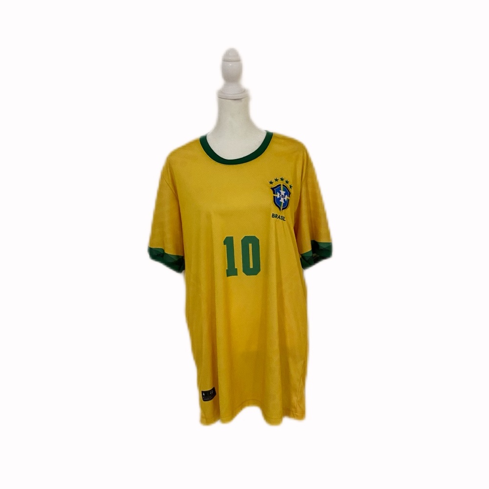 Brazil National Team Home Football Soccer Jersey Size XL